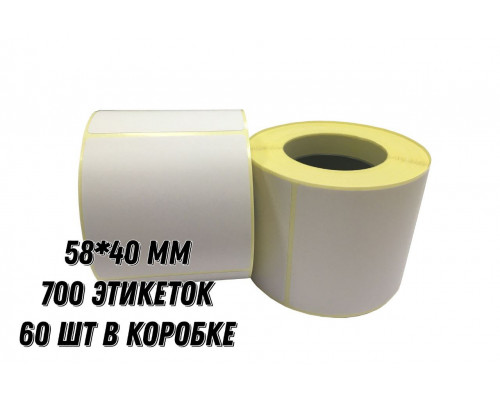 Термоэтикетка 58*40 700 этикеток ЭКО (кор60шт) от 1 коробки - купить в Челябинске в МаркетПак по низкой цене Термоэтикетка 58*40 700 этикеток ЭКО (кор60шт) от 1 коробки - купить в Челябинске в МаркетПак по низкой цене